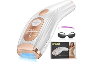 PRETTIVO 3 en 1 Depiladora Laser, HR/RA/SC, 600NM-1200NM IPL Depiladora de Luz Pulsada, 9 Niveles Energía Laser Depilacion para Hombres, Mujeres, Cara, Axilas, Piernas y Cuerpo - 999.990 flashes