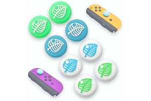 MatoSan® 8 Leaf Thumb Grips Compatible with Nintendo Switch Accessories Joy Con Grip Nintendo Switch Lite Accessories Nintendo Switch Joycon Grip Switch Oled Grip Switch Joycons