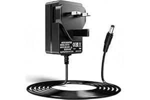 ＲＵＥＩＵＲＩ 9V 1A Guitar Pedal Power Supply, 9V DC Center Negative Power Adaptor for BOSS PSA, Roland, JOYO, KLIQ Wah Effects Pedals, Bass Guitar Effect Pedal Power Unit