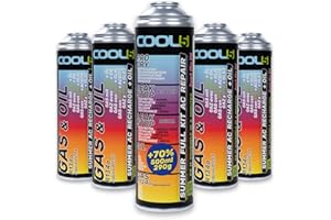 ‎COOL5 Cool5 Full KIT AC 5in1 (4 Dosen 2in1 + 5in1 290g R134a Autos 1995-2016)