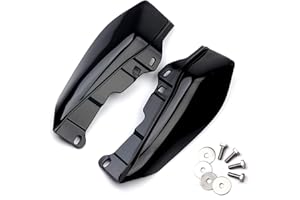 Triclicks Schwarz Entlüftet Verkleidung Deflector Trim für 2009-2016 Harley Street Glide Tri Electra Road King