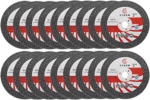 ASQzhuLIWing Accessori per utensili elettrici 18 pezzi, Mini lama per smerigliatrice angolare da 3 pollici, disco da taglio da 76 mm, disco da taglio in metallo, mola