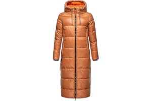 Navahoo Damski ciepły zimowy płaszcz pikowany z kapturem Anioł przytulanka XS-XXL