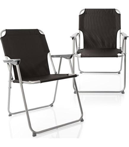 Strandkorb Klappstuhl Mit Rückenlehne - Leichter Outdoor Campingstuhl Mit Sitzkissen Für Strand & Garten