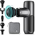 arboleaf Mini Massage Gun Deep Tissue, Muscle Massage Gun with Case, 5 Silicone Massage Heads, 3200rpm Powerful Massager Gun for Muscle Pain Relief, Gifts for Men Women