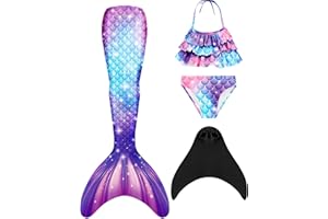 Pyjacos Mono-fin Mädchen mit 4 Stück Set