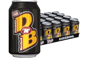 Barr DNB - Fizzy Drinks 24 Pack x 330ml Cans - Dandelion and Burdock Cans - Soft Drink with Zero Sugar
