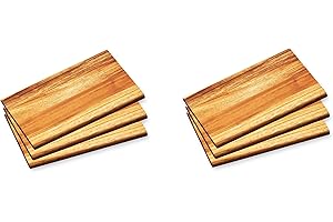 KESPER - Set di 6 taglieri per la colazione | in legno di acacia sostenibile | tagliere per il pane | facile da pulire | robusto | 23 x 15 cm