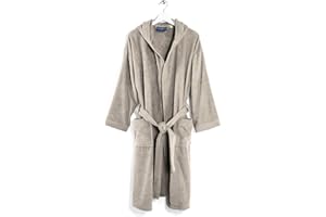 Caleffi - Accappatoio con Cappuccio MINORCA | Massima Assorbenza | Coloranti Atossici Certificati | Design Italiano dal 1962 | Stile per il Tuo Bagno, Azalea, S