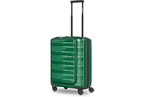 Bergpfeil Handgepäck mit Laptopfach | Ultra-Leichter Koffer 40 x 23 x 55 cm & Frontöffnung | von 45 auf 55 Liter erweiterbar | nur 3,06 kg (Travel)