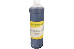 CHEMDISCOUNT 1Liter Eisen-III-chlorid (40% ige Lösung) (ca.1,5kg), Eisenchlorid, Ätzmittel, versandkostenfrei