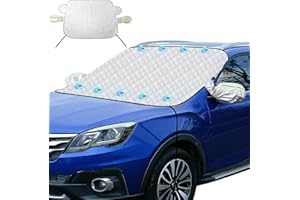 LIBERSHINE Protector para Parabrisas, 9 Imanes Incorporados, Protector de Parabrisas, Prueba de Nieve, Hielo, Heladas, Polvo y Protección UV, Cubierta Plegable para Parabrisas del Coche, 152 x 125cm