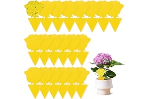 PEAKTOP 20 żółtych naklejek, pułapka na muchy owoców, żółte naklejki, zwalczanie lepkich pułapek na owady, pułapka na muchy, pułapka na muchy, do roślin pokojowych, zwalczania szkodników, roślin