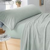 Burrito Blanco | Bedding Set Coral Winter Bed 150-160 Sage | 4 pieces: fitted sheet, top sheet and 2 covers | 100% polyester