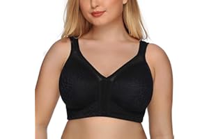 DotVol Women's Full Coverage Minimizer Bra Comfort Wirefree Non Padded Plus Size Everyday Bra