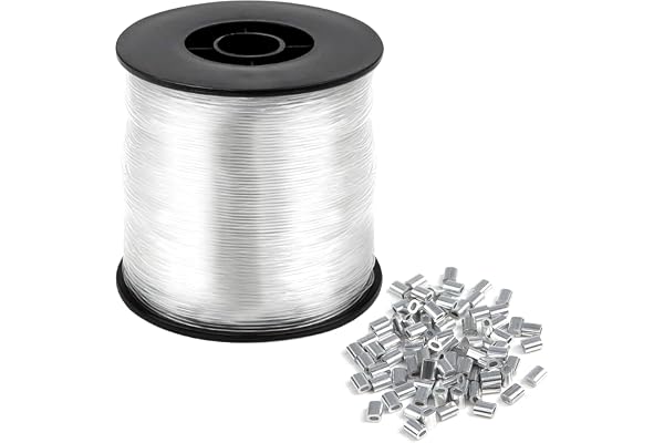 1 Rulle Fiskelina Monofil, Nylontråd,0,8 mm nylonkabel,Transparent, rivtålig,200M,Genomskinlig Tråd,Osynlig Stark Fisk lin För DIY Fiske Hantverk Smycken