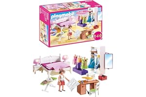 PLAYMOBIL 70208 Dollhouse Abwechslung Schlafzimmer mit Nähecke, ab 4 Jahren, bunt, one Size