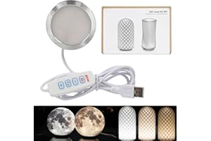 3DZWMAN LED Lamp Kit 001 Three Colors for Bambu Lab Makerworld 3D Printed DIY Hardware Model Spare Parts 5V USB Powered, 3000K Warm Light