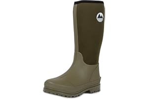 Lakeland Active Women's Rydal Neoprene Insulated Rubber Mucker & Yard Wellington Boots Warm Lined Fully Knee High Waterproof Wellies in Black, Moss Green, Navy Blue & Plum