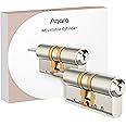 Aqara Adjustable Cylinder, for Aqara Smart Lock U200,Universal Fit for All Types of Doors in Europe, Easy to Install, Emergency Function, with 2 Keys Included
