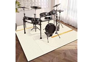 JAEVKWZY Schalldicht Teppiche Drum-Teppich Schlagzeugteppich Schallschutz Teppich Schallschutzmatte rutschfeste Trommelmatte für E Drum Schlagzeug Elektronisch Snare Teppich Snare Drum Rug 230 x 200 cm