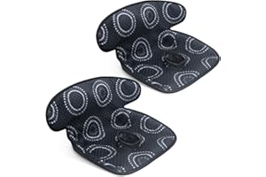 INFANZIA Protections de siège de Voiture Imperméable Anti-Fuite​​ pour bébé, Rembourrage Doux et Confortable, Coussin d'apprentissage de la Propreté pour Tout-Petits (Noir, Lot de 2)