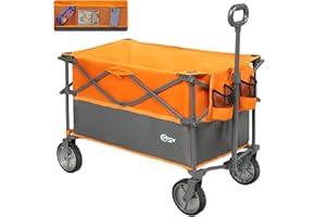 PORTAL XL Deeper Festival Trolley on Wheels 228L Larger Capacity Folding Camping Garden Beach Trolley Heavy Duty Pull along Cart Collapsible Wagon Foldable Picnic Trailer Hand Truck