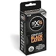 EXS Black Latex Condoms Pack of 12 | Vegan Condoms | Black Coloured