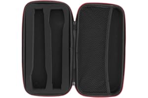 ASIXXSIX Custodia per Microfono Senza Fili, Custodia per Doppio Microfono, Anti Compressione, Anti Shock e Anti-caduta Borsa per Viaggi All'aperto, Riempimento in Spugna, Grande capacità