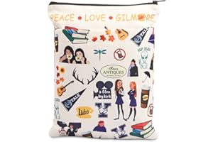 KEYCHIN Gilmore TV-Show-Buchhülle, Lorelai und Rory-Fans, Geschenke, Frieden, Liebe, Luke's Bucheinband, Schutzhülle für Bücherwurm, Bookish (Gilmor BS)