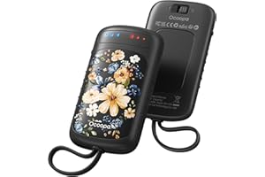 OCOOPA Calentador de Manos Recargable de Doble Cara, Calor Instantáneo en 2s, Autonomía 8h, 67g Ligero, Calienta Manos electrico para Camping, Caza, Viajes, Raynauds, Regalo para Hombre, UT5 DuoHeat