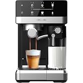 Cecotec Express Coffee Maker Power Espresso 20 Touch &amp; Cream +. 1350W, 20Bars, Recipe Touch Screen, Foamer, Thermoblock, Milk