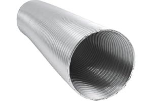 Intelmann Alu Flexrohr 1,5 m / 3 m / 5 m DN 50 63 71 76 80 100 125 150 160 180 200 224 250, Alu Schlauch Lüftungsrohr Alu-Flex-Rohr Alu Lüftungsrohr Luftrohr (1,5 m, DN 75)