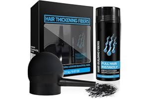 INSKIN Professional Hair Building Fibers - Fibre Hair Powder Concealer for Men & Women, Dark Brown for Bald Spots & Thinning Hair