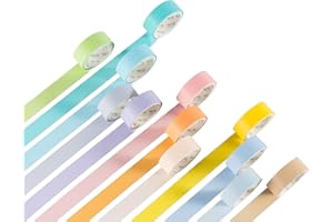 Yubbaex Washi Tape Set cinta adhesiva decorativa Washi Glitter Adhesivo de Cinta Decorativa para DIY Crafts Scrapbooking 12 Roll 15mm extensoos