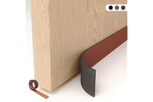 BAZERGA Boudin De Porte 90cm en Eva : Anti Froid Bas de Porte Unilatéral avec Joint Auto-Adhésif, Protection Contre Les Courants d’air et Le Bruit,Weather Stripping Door Seal Strip…