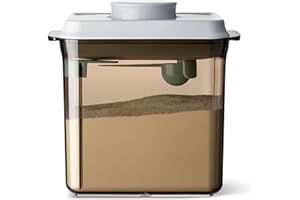 Nuangoo 1700ml Milchpulver Aufbewahrungsbox Teetönig Milchpulverspender Mit Löffel Milchpulver Portionierer für die Lagerung von Milchpulver,Mehl,Hülsenfrüchten und Nüssen