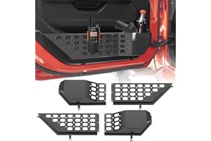 YCBTREE Aufbewahrungsbox für die Vordertür, JL Türtaschen, Tür Metallregal, Metall-Vordertür-Seiteneinsatz, Je-ep W-Rangler JL Zubehör