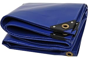 NEMAXX® Lona Protectora Premium Impermeable [400x600 cm]–Resistente a los Rayos UV [650 g/m²] Lona de PVC con Ojales,para Jardín,Techo y Construcción–Cubierta Resistente al Invierno – Azul – 24m²