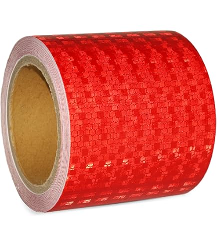 Ruban Adhésif Réfléchissant 50mm X 10m - Bande Autocollante Sécurité Pour Vélo Voiture Camping