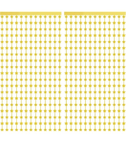 Cortinas De Estrellas Plateadas Para Fondo - Pack De 2, 3.3x6.6 Pies, Brillantes Para Fiestas Y Bodas