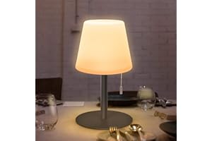 ‎MALUX MALUX Led Akku Outdoor Tischlampe 8 Farben Led Akku Tischlampe Dimmbar Tragbare Outdoor Tischleuchte ​Für Außen Garten Schlafzimmer Camping Schlafzimmer Tisch Dekoration