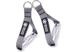 J Bryant Fitness Resistance Band Handle Cable Machine Attachment for Pulley Machine Heavy Duty Metal D Handle Aluminum Alloy Handle Grips Durable Workout Handle Pulley LAT Pulldown System