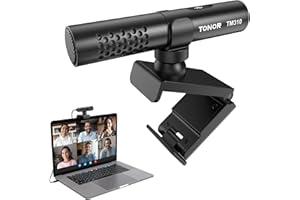 TONOR USB Conference Microphone for Laptop, Adjustable Computer PC Mic with Mute Button & LED Indicator for Video Call Meeting, Microfono for Desktop Zoom Skype YouTube, Plug-Play for MacOS Windows