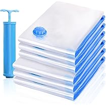 3 Sacchetti Sottovuoto Per Vestiti AiQInu - 60x80 Cm, Riutilizzabili, Per Piumoni, Coperte E Abiti - Foto 5