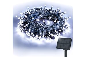 Etopgo Solar String Lights Outdoor, 16FT 50LED Solar fairy lights waterproof 8 Modes Solar Powered Garden Decorative Lights for Tree,Patio, Garden,Yard,Home,Wedding,Party