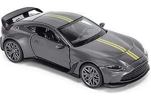 CMJ Aston Martin V12 Vantage 1:43 Scale Die-Cast Model Car - Grey | Detailed Collectors Edition Diecast | Official Licensed Product