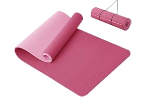 Good Nite Yoga Mat Thick 10 mm Exercise Mat TPE Yoga Mats For Women & Men Non-Slip Gym Mats For Home Fitness Workout Pilates
