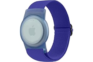 VANCLE Bambini Bracciale Elastico per Airtag, Cinturino Protettiva GPS Anti-Perso, Cinturini Nylon per Apple Airtags, Custodia Anti-smarrimento per Vecchi e Giovani