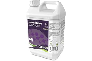 CULTIVERS Pflanzlicher Aminosäuredünger, 5 l Dünger, der das Wachstum Ihrer Pflanzen draußen und drinnen fördert. Dünger erhöht die Produktivität. Force Amin Eco